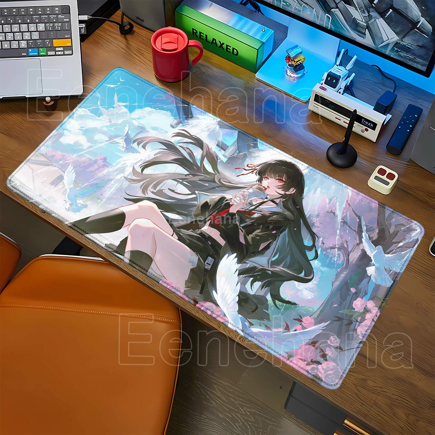 Gaming Keyboard Typewriter - Mousepad Chisa New Role Kawaii Gaming