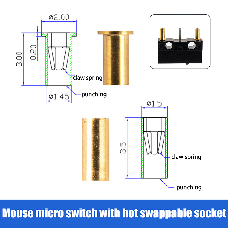 Hot Swap Pcb - 10/100PCS Mechanical Keyboard Mouse Hot Plug