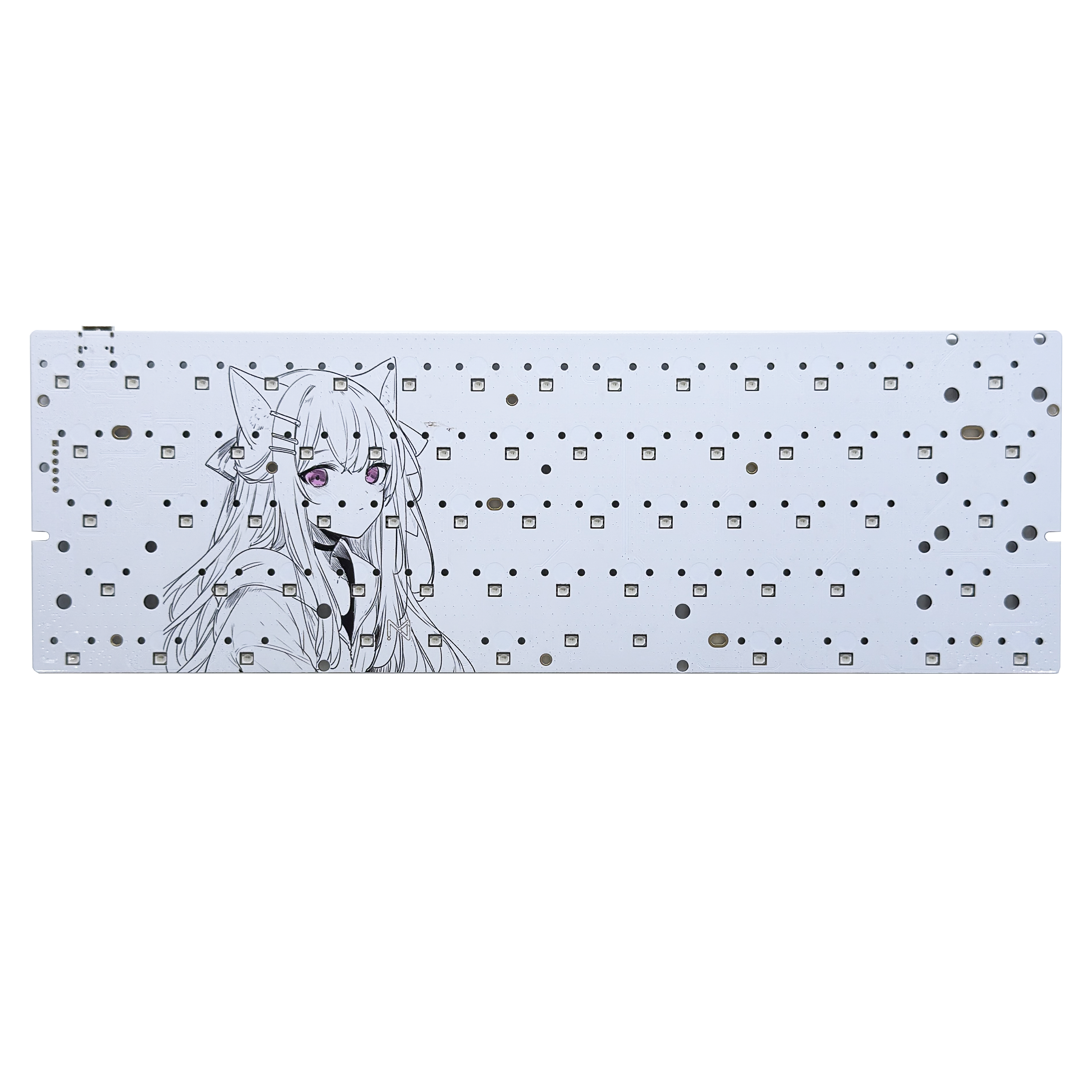 Hot Swap Pcb - Hall Effect keyboard pcb colour61 SE