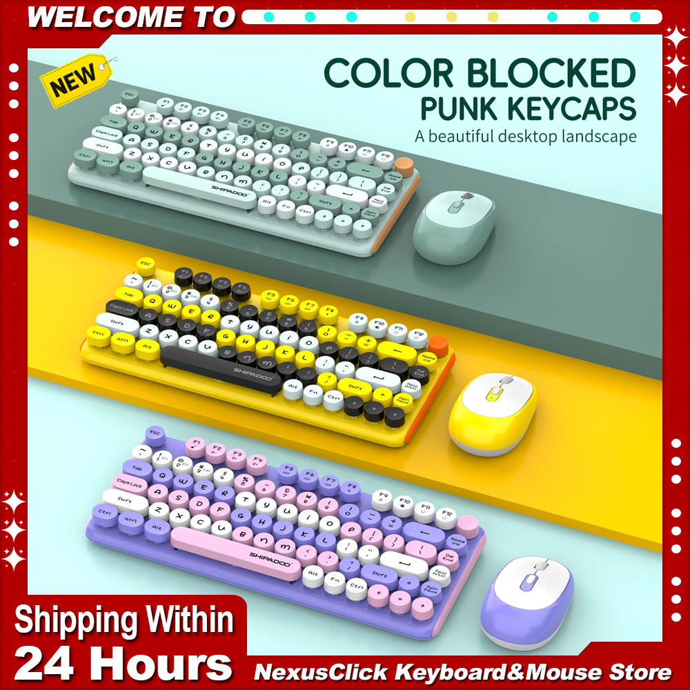 Gaming Keyboard And Mouse Combo Wireless - 81 keys Bluetooth 2.4G Wireless Keyboard