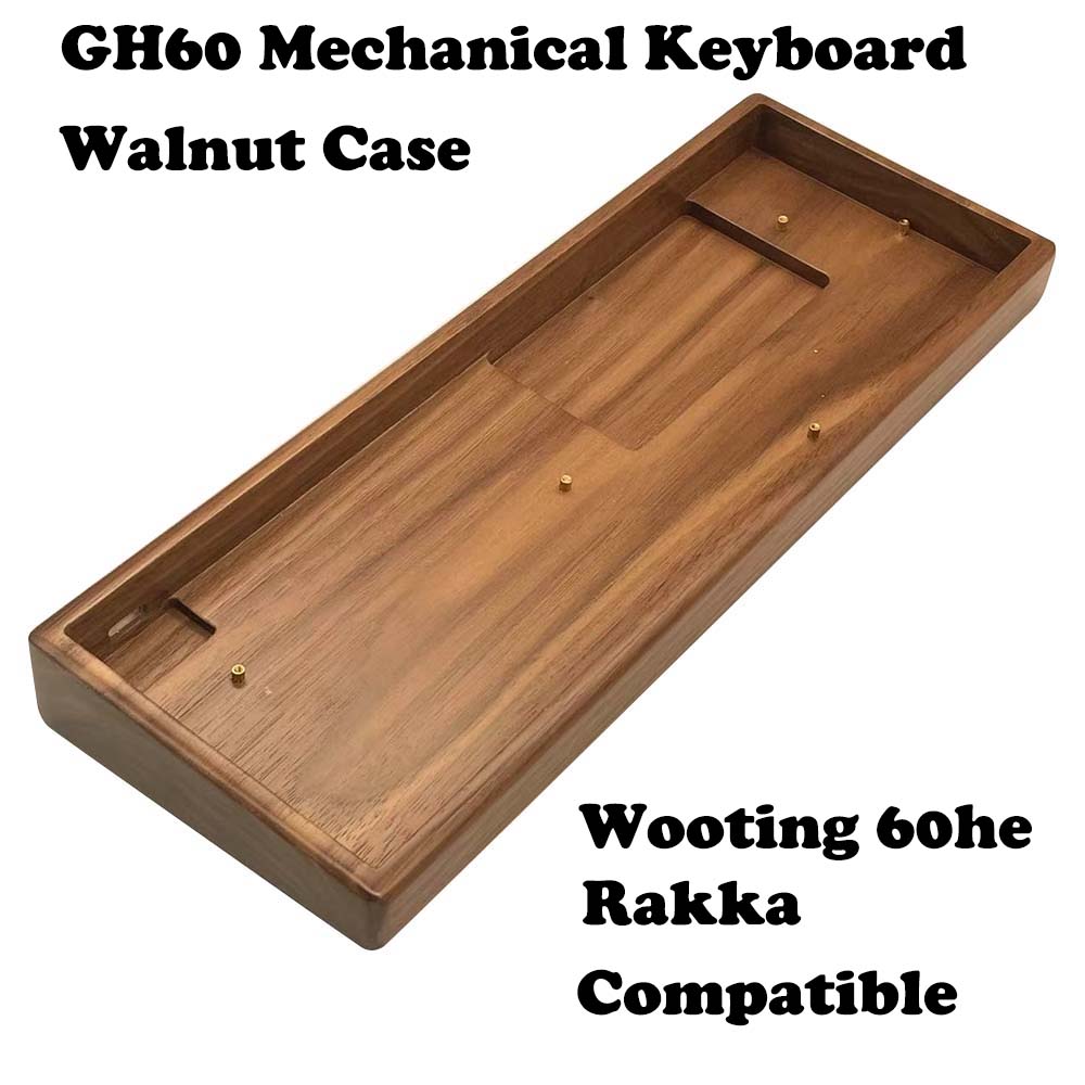 Hot Swap Pcb - Wooden Walnut Beach Mechanical Keyboard 60%