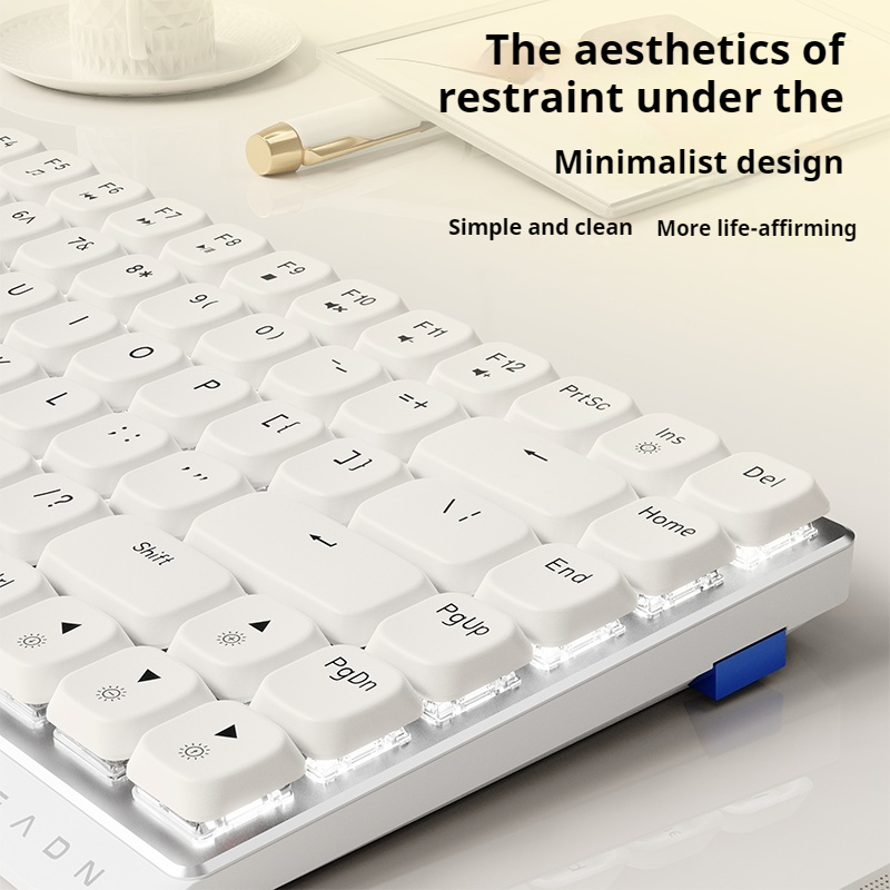 Gaming Keyboard Ergonomics - EWEADN 84 Keys Tri-Mode Low Profile