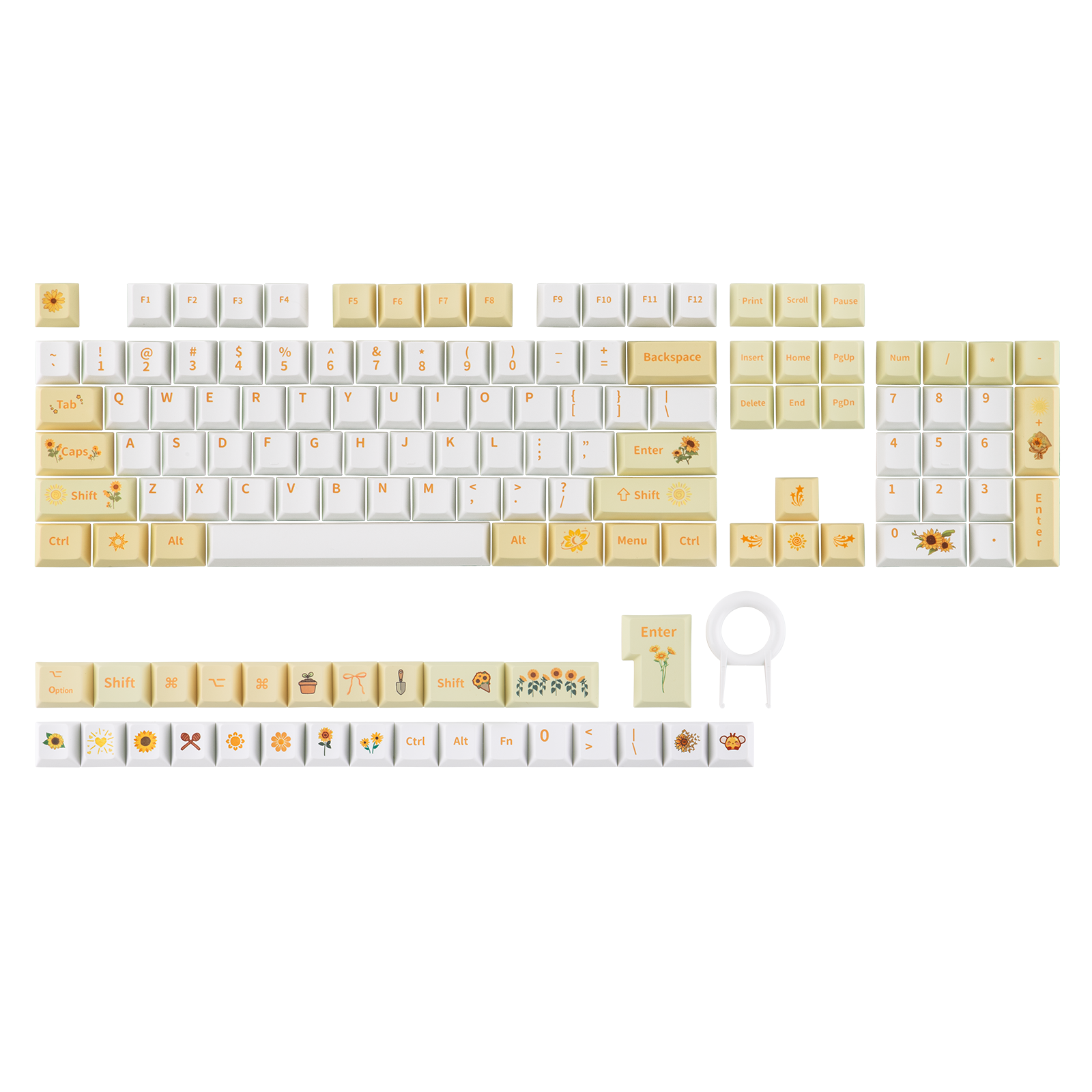 EPOMAKER Sunflower Keycaps Set - Gaming Keyboard Typewriter ulasan dan harga