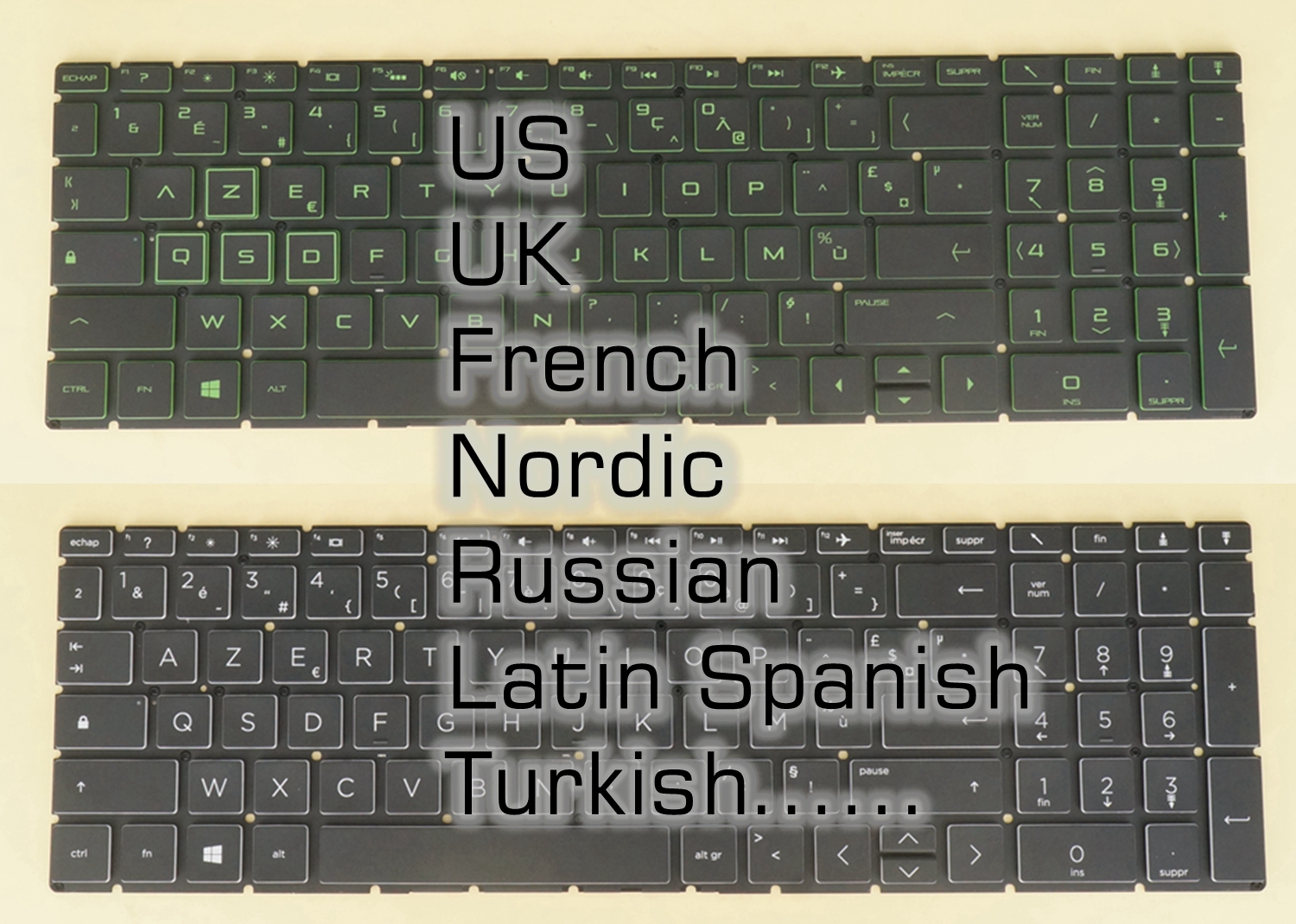 US UK French Nordic Russian La - Gaming Keyboard Hp ulasan dan harga