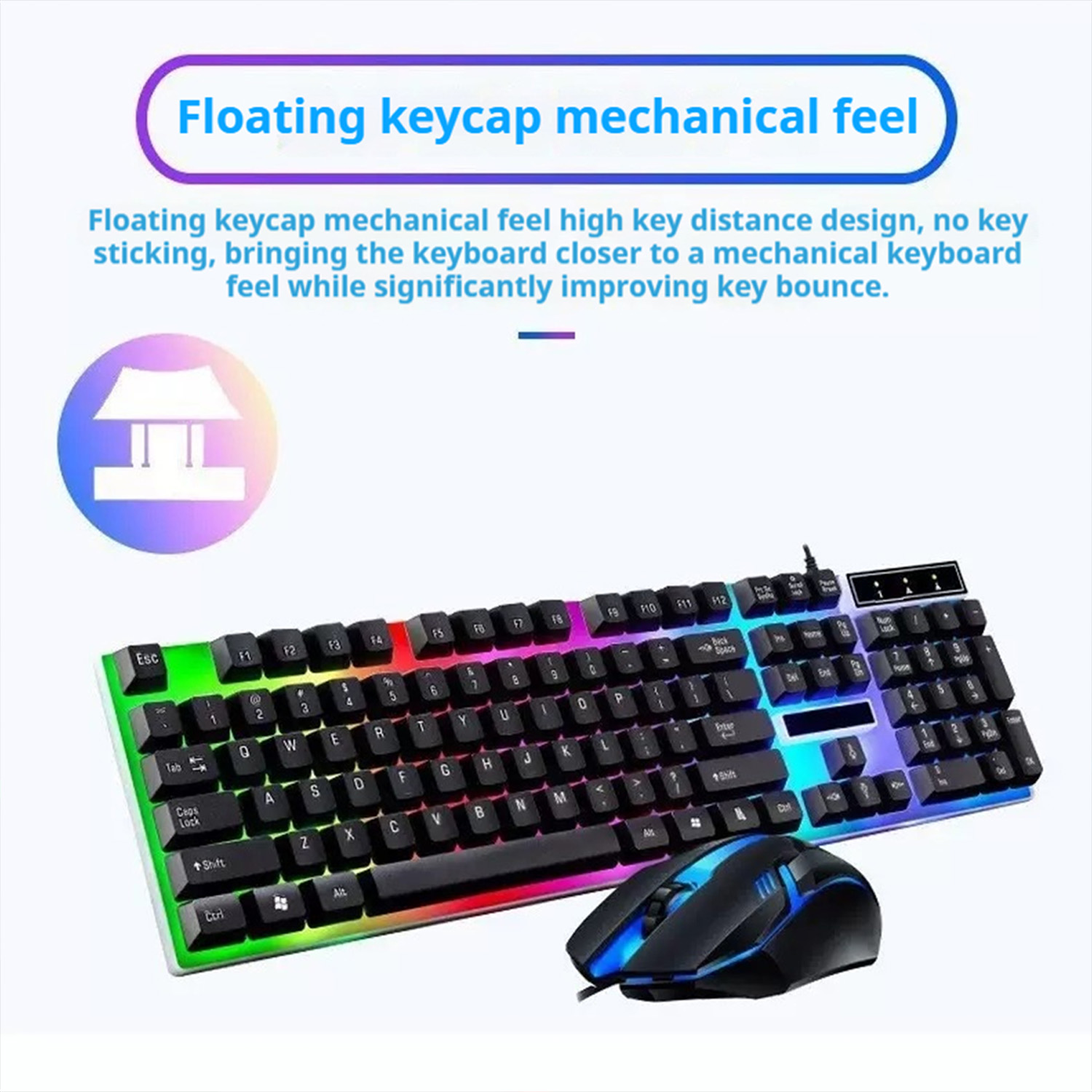 Gamer Keyboard And Mouse PC Ga - Gaming Keyboard Ergonomics ulasan dan harga