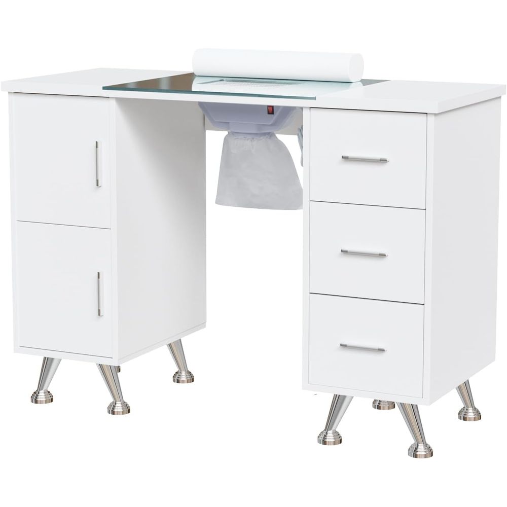 Manicure Table Nail Desk for N - Wrist Rest Wood ulasan dan harga