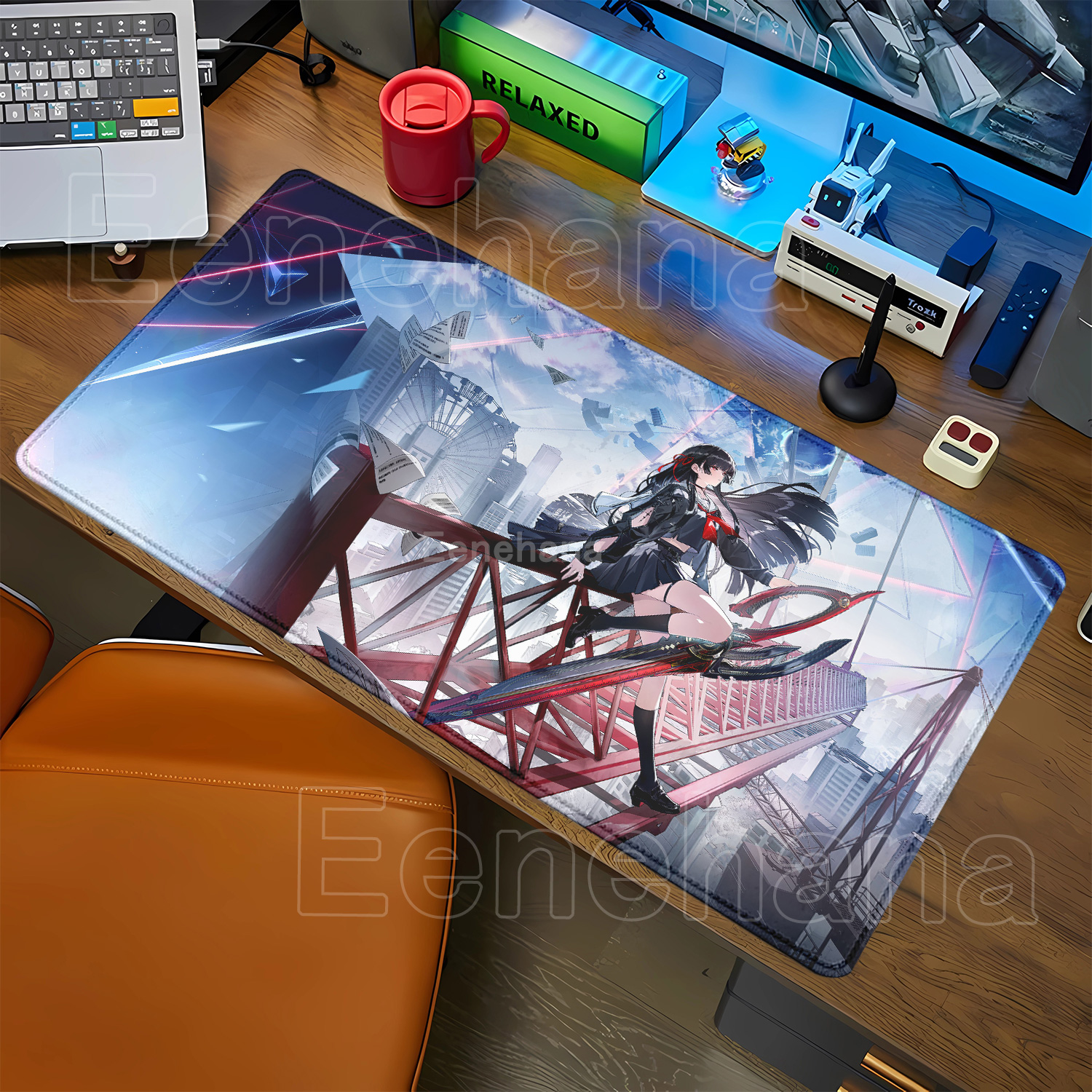 Mousepad Chisa New Role Kawaii - Gaming Keyboard Typewriter ulasan dan harga