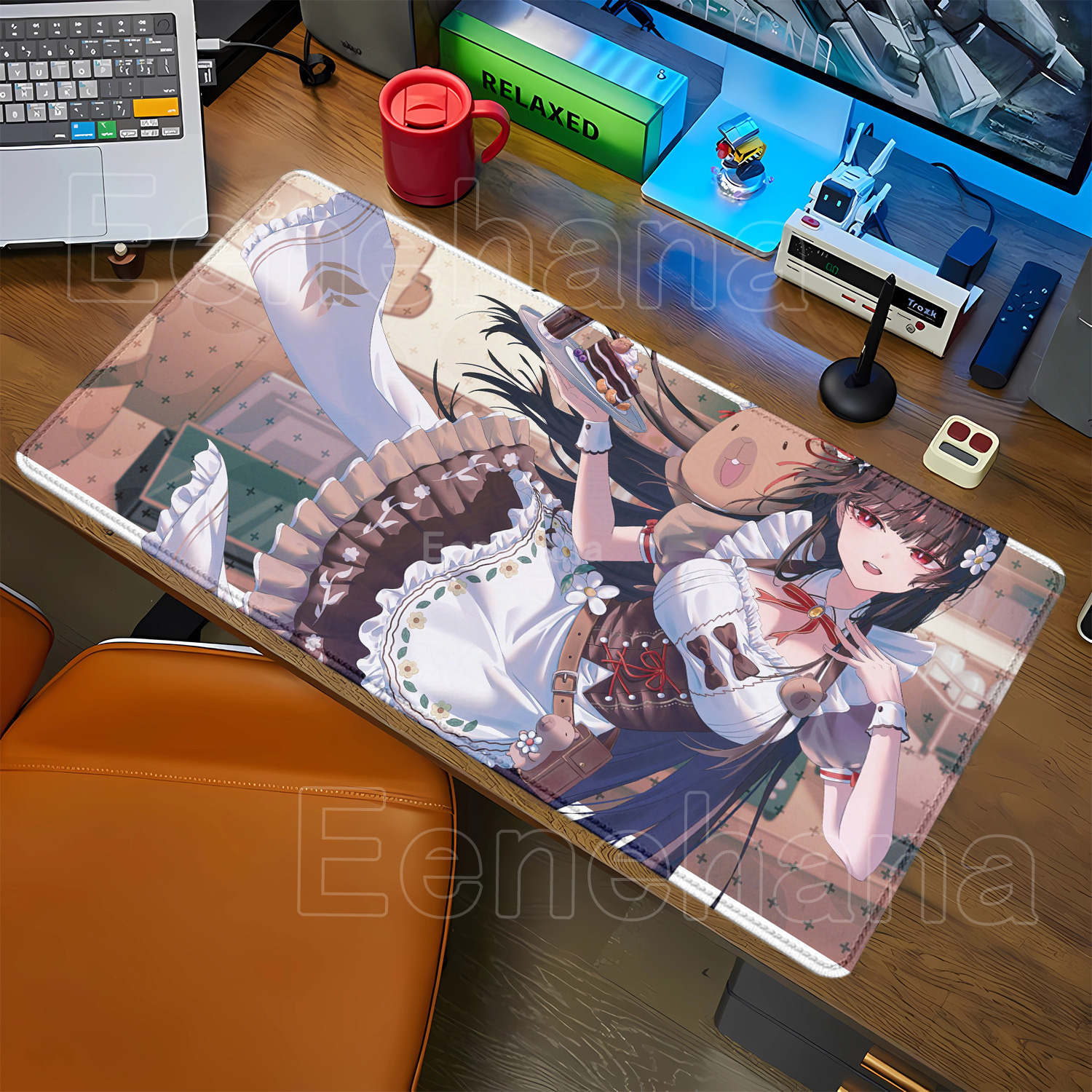Mousepad Chisa New Role Kawaii - Gaming Keyboard Typewriter ulasan dan harga