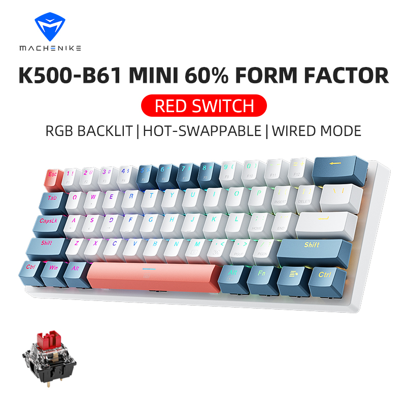 K500-B61 Machenike Mini Mechan - Gaming Keyboard Non Mechanical ulasan dan harga