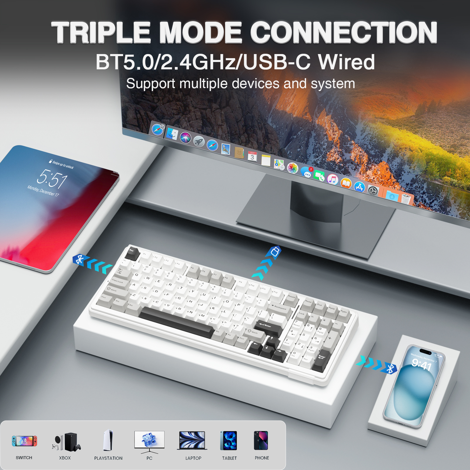 AULA F99 Machanical Keyboard B - Gaming Keyboard Mobile ulasan dan harga