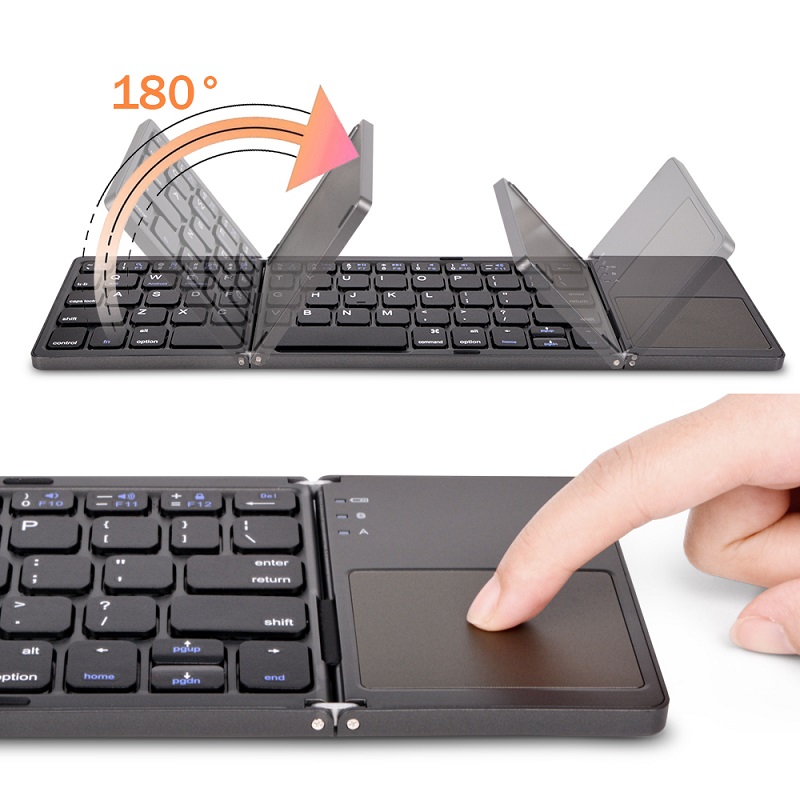 Wireless Folding Keyboard Blue - Gaming Keyboard Non Mechanical ulasan dan harga