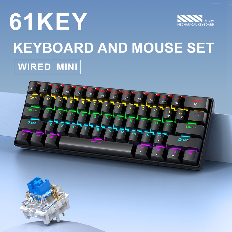 APAYADO K61 Mini Mechanical Ke - Gaming Keyboard Bundle ulasan dan harga