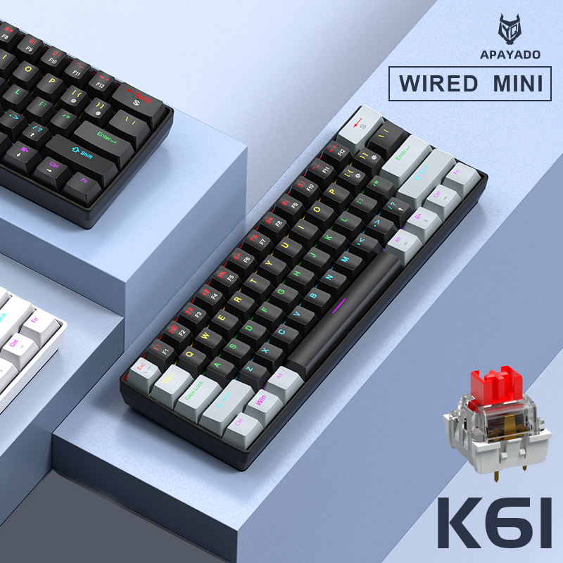 APAYADO K61 Mini Mechanical Ke - Gaming Keyboard Bundle ulasan dan harga