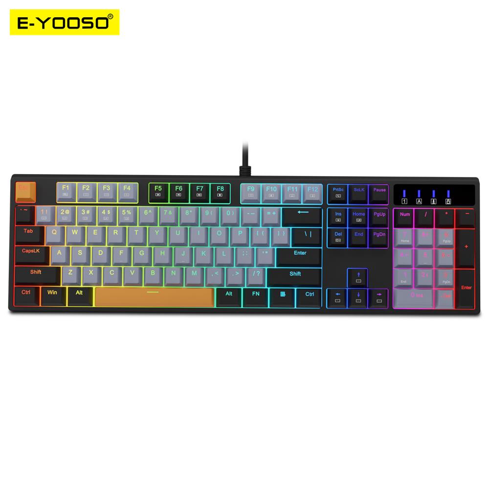 E-YOOSO Z14 RGB USB Mechanical - Gaming Keyboard E Yooso ulasan dan harga
