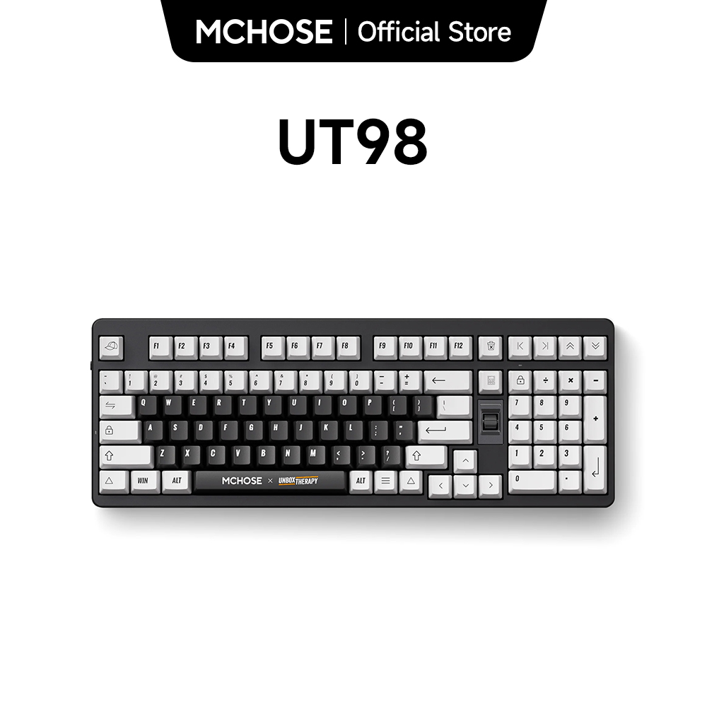 MCHOSE x Unbox Therapy - UT98  - Gaming Keyboard That Is Quiet ulasan dan harga
