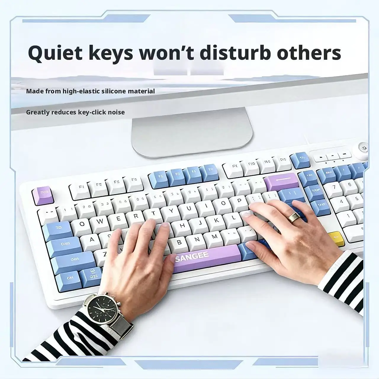 Low Noise Wired Gaming Keyboar - Gaming Keyboard No Noise ulasan dan harga