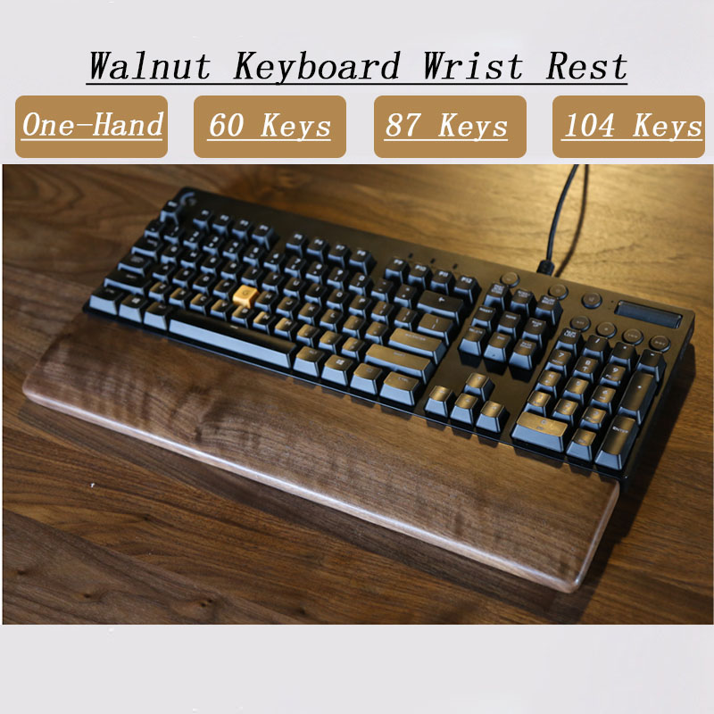 One-Hand Oak Walnut Wooden Key - Wrist Rest Wood ulasan dan harga
