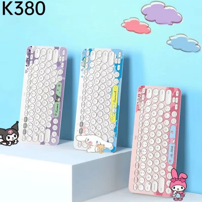 Logitech K380 Sanrio Cinnamoro - Gaming Keyboard And Mouse Combo Wireless ulasan dan harga
