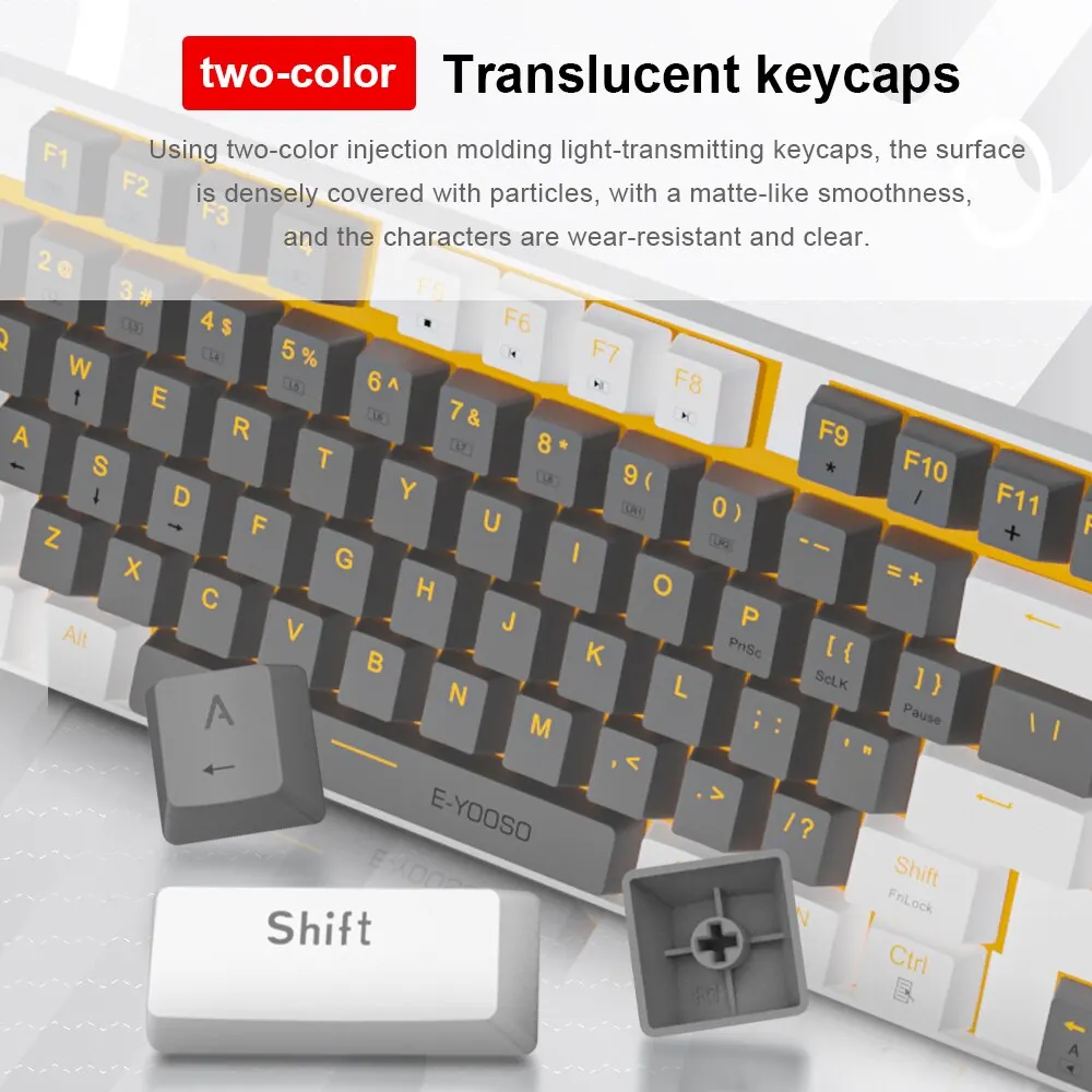 E-YOOSO Z13 USB Mechanical Gam - Gaming Keyboard E Yooso ulasan dan harga