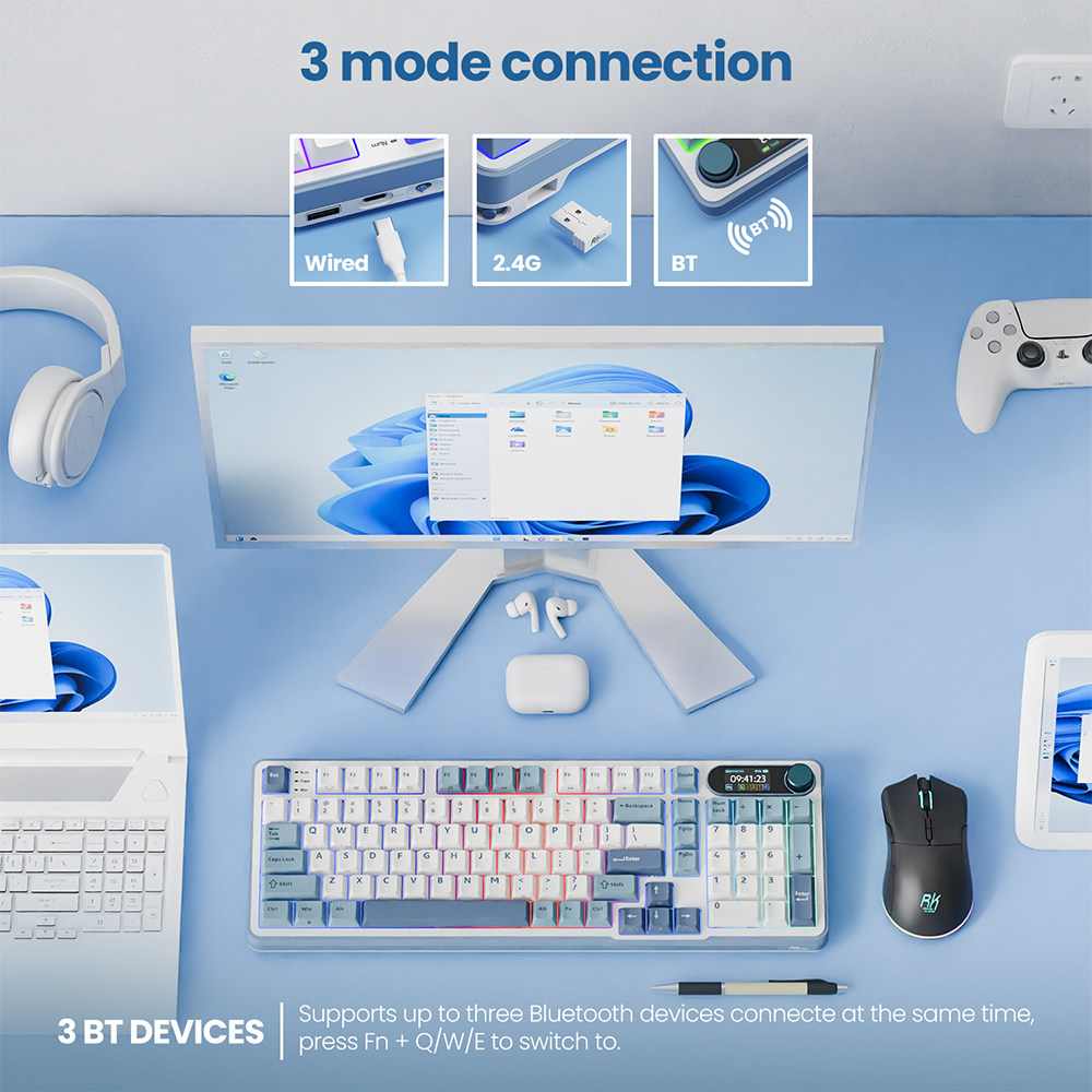 RK ROYAL KLUDGE S98 Mechanical - Gaming Keyboard Bundle ulasan dan harga