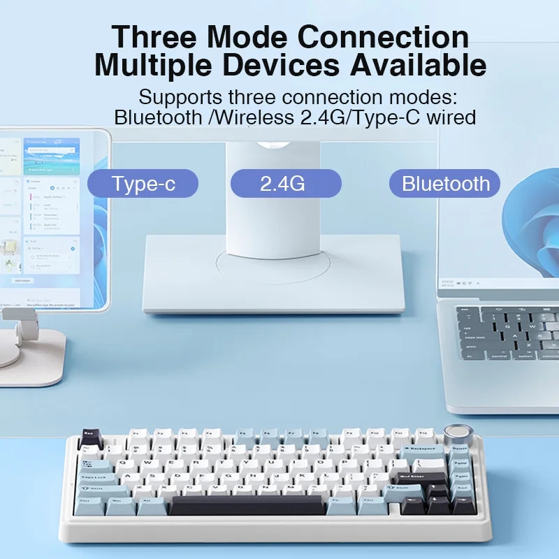 AULA F75 2.4G Wireless/Bluetoo - Hot Swap Pcb ulasan dan harga