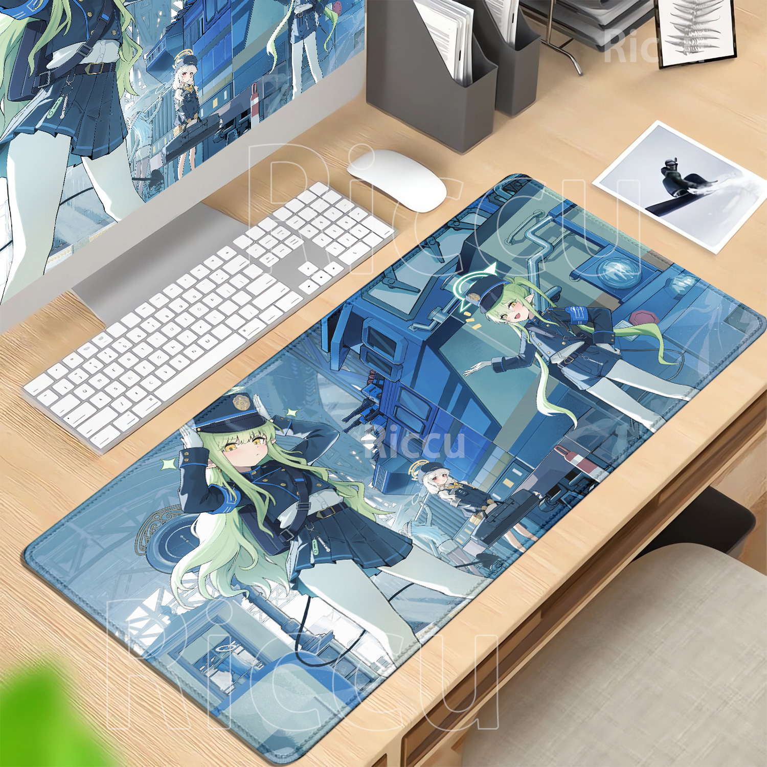 Gaming Mousepad Blue Archive H - Gaming Keyboard Typewriter ulasan dan harga