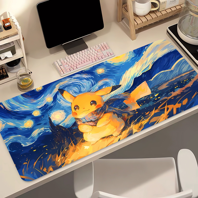 Anime Mouse Pad 90x40cm Pokemo - Gaming Keyboard Typewriter ulasan dan harga