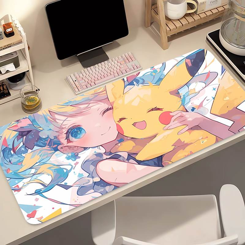 Anime Mouse Pad 90x40cm Pokemo - Gaming Keyboard Typewriter ulasan dan harga