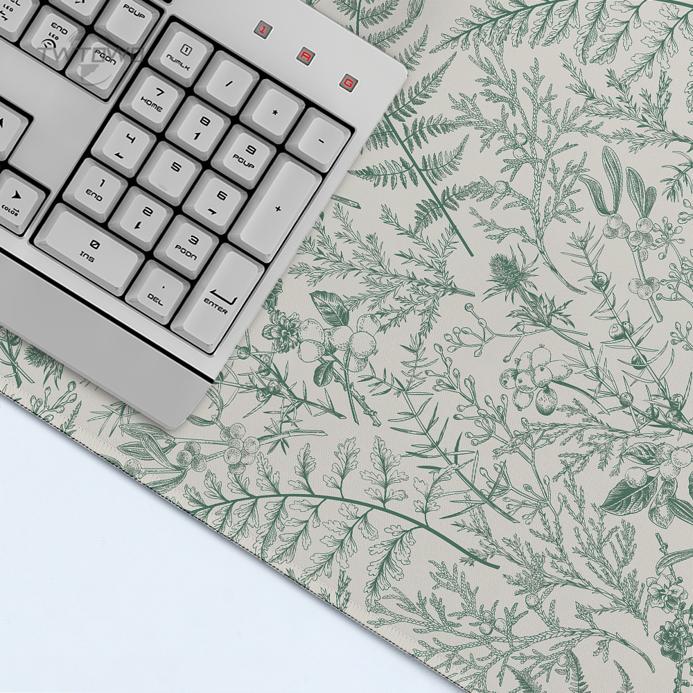 Mouse Pad Gaming Green Flower  - Gaming Keyboard Non Mechanical ulasan dan harga