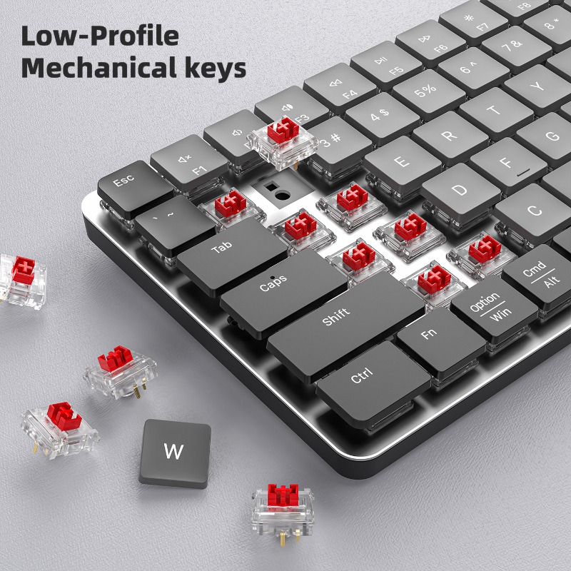 Bluetooth Dual-Mode Ultra-Thin - Gaming Keyboard That Is Quiet ulasan dan harga