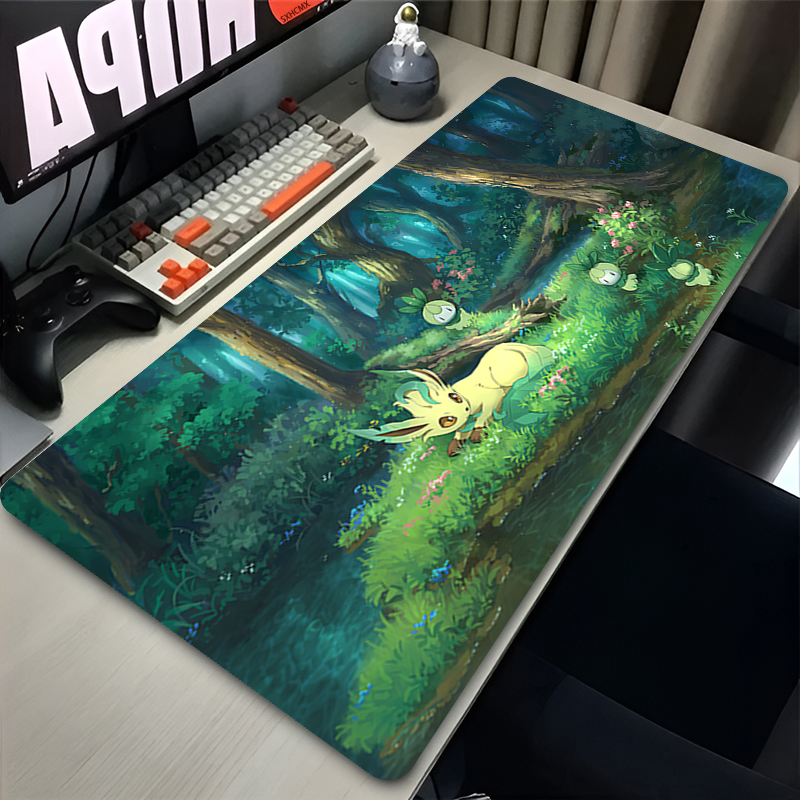 Mouse Pad Gamer P-pokemon Leaf - Gaming Keyboard High Ground ulasan dan harga