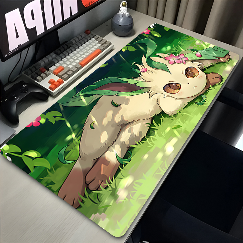 Mouse Pad Gamer P-pokemon Leaf - Gaming Keyboard High Ground ulasan dan harga