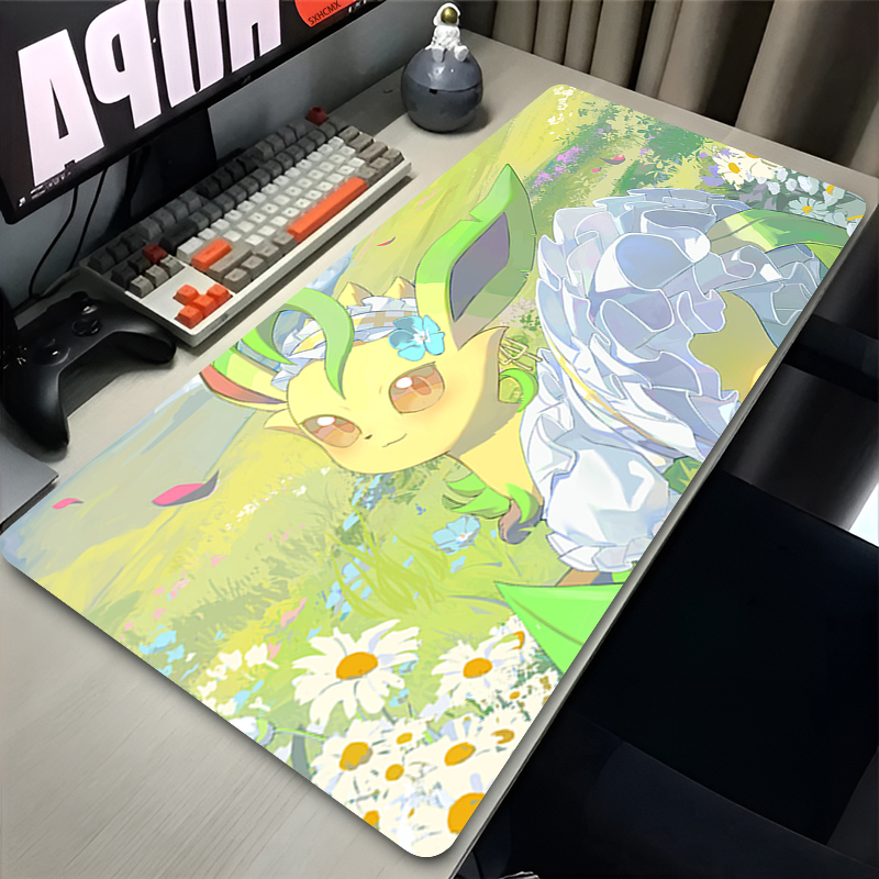 Mouse Pad Gamer P-pokemon Leaf - Gaming Keyboard High Ground ulasan dan harga
