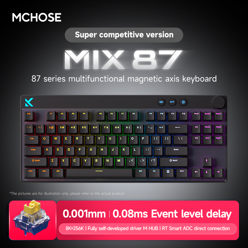 MCHOSE MIX87 Magnetic Axis Key - Gaming Keyboard Expensive ulasan dan harga