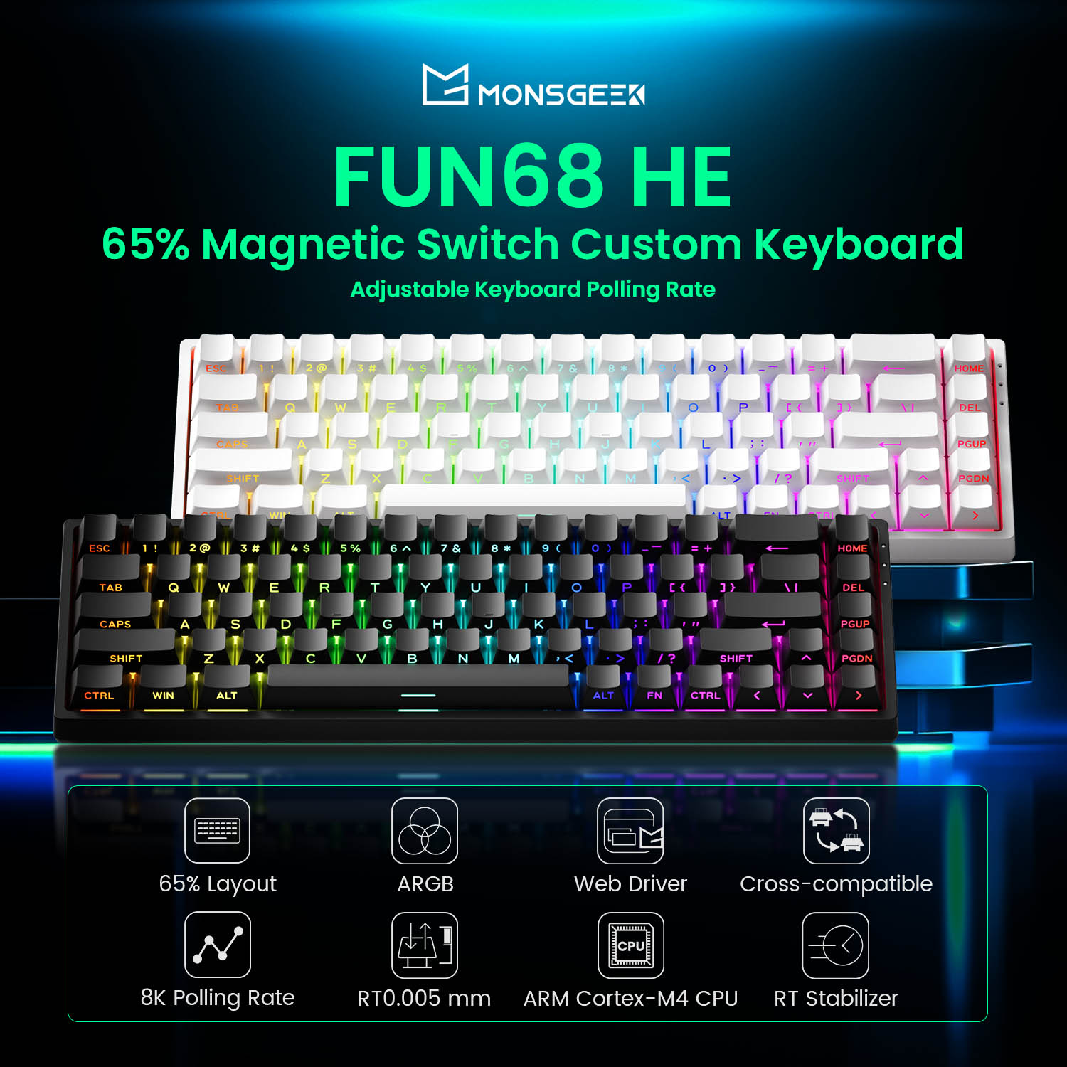 Akko MonsGeek FUN68 FUN60 PRO& - Gaming Keyboard Expensive ulasan dan harga