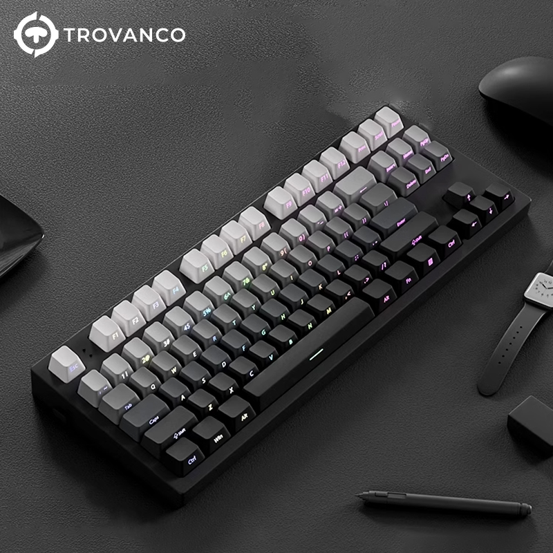 130 keys Gradient Keycaps Side - Gaming Keyboard Typewriter ulasan dan harga