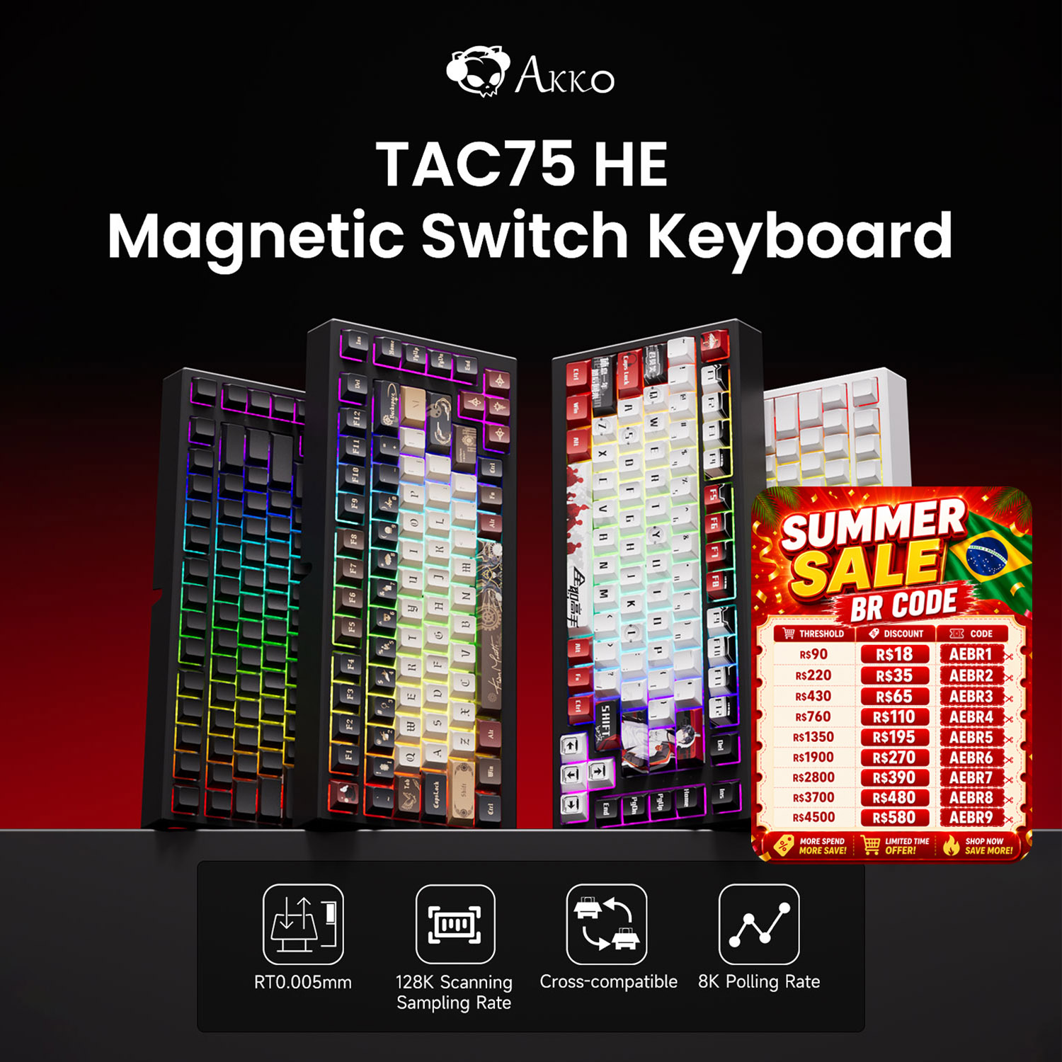 AKKO TAC75 HE Magnetic Switch  - Gaming Keyboard Expensive ulasan dan harga