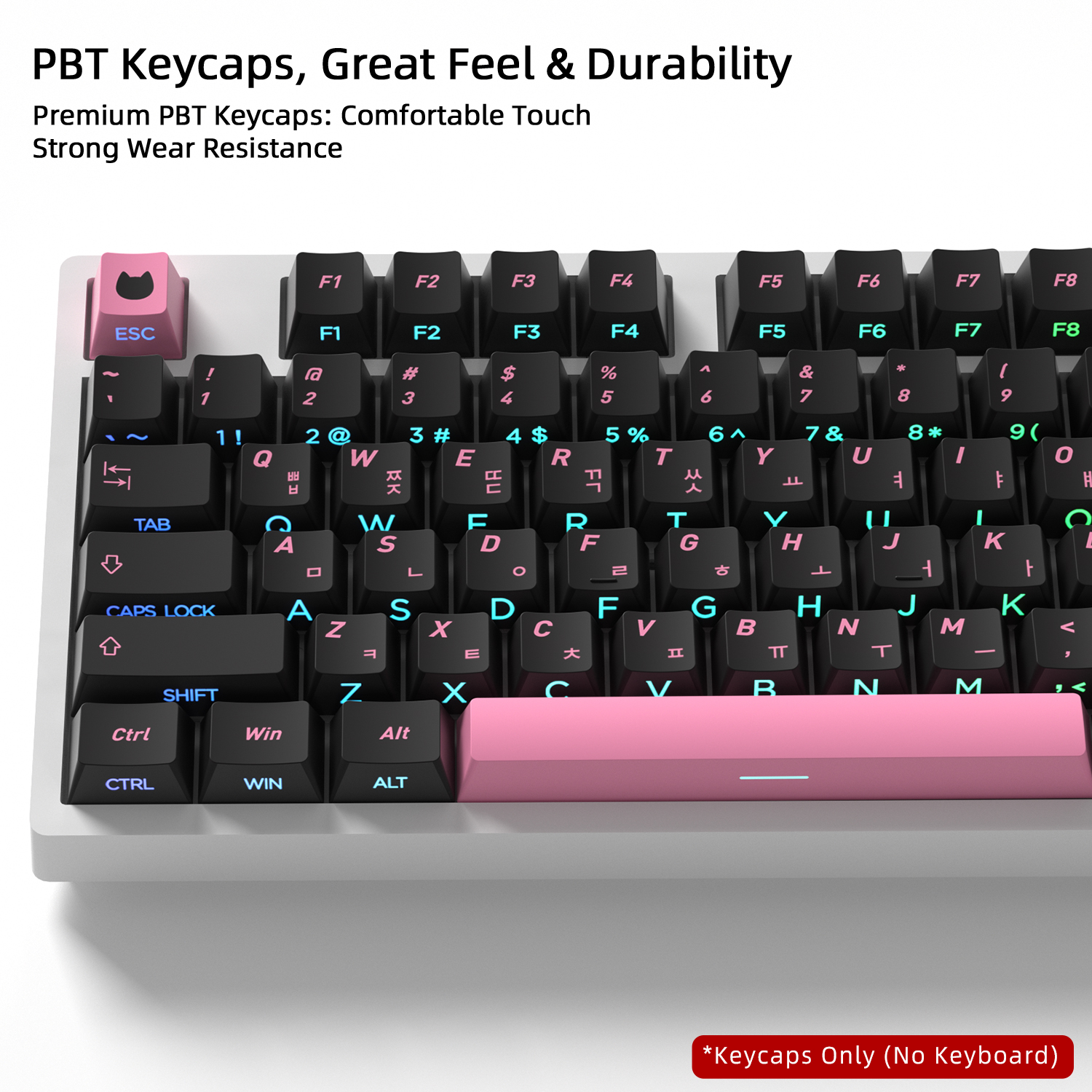 Cute Cat Side Printed Korean K - Gaming Keyboard Typewriter ulasan dan harga