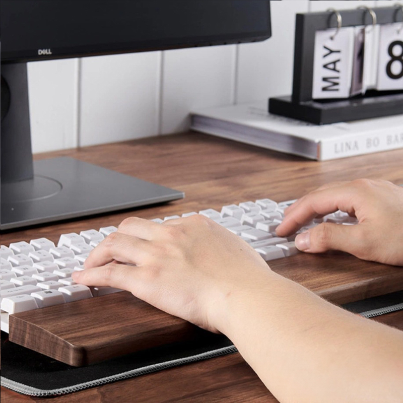 Solid Wood Keyboard Bracket Ha - Wrist Rest Wood ulasan dan harga