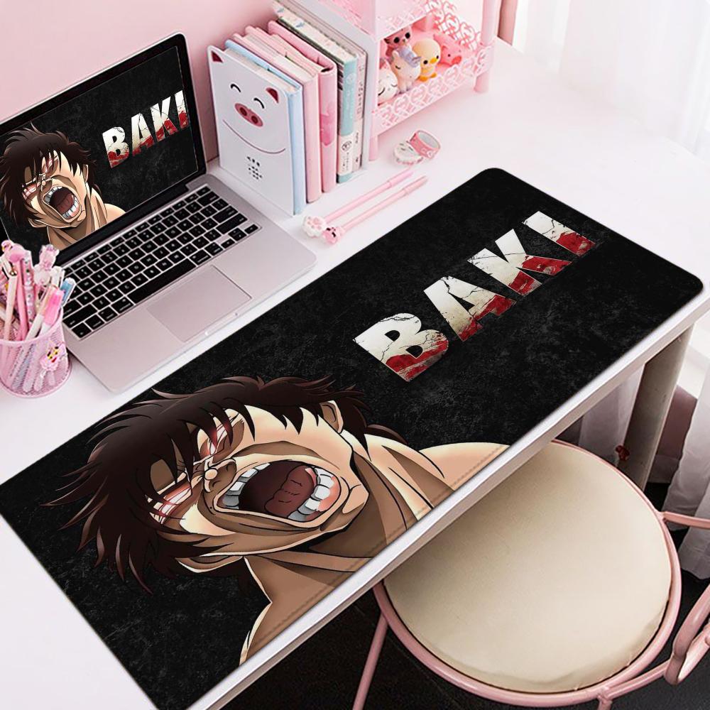 H-Hanma Baki Mouse Pad 90x40CM - Gaming Keyboard Non Mechanical ulasan dan harga