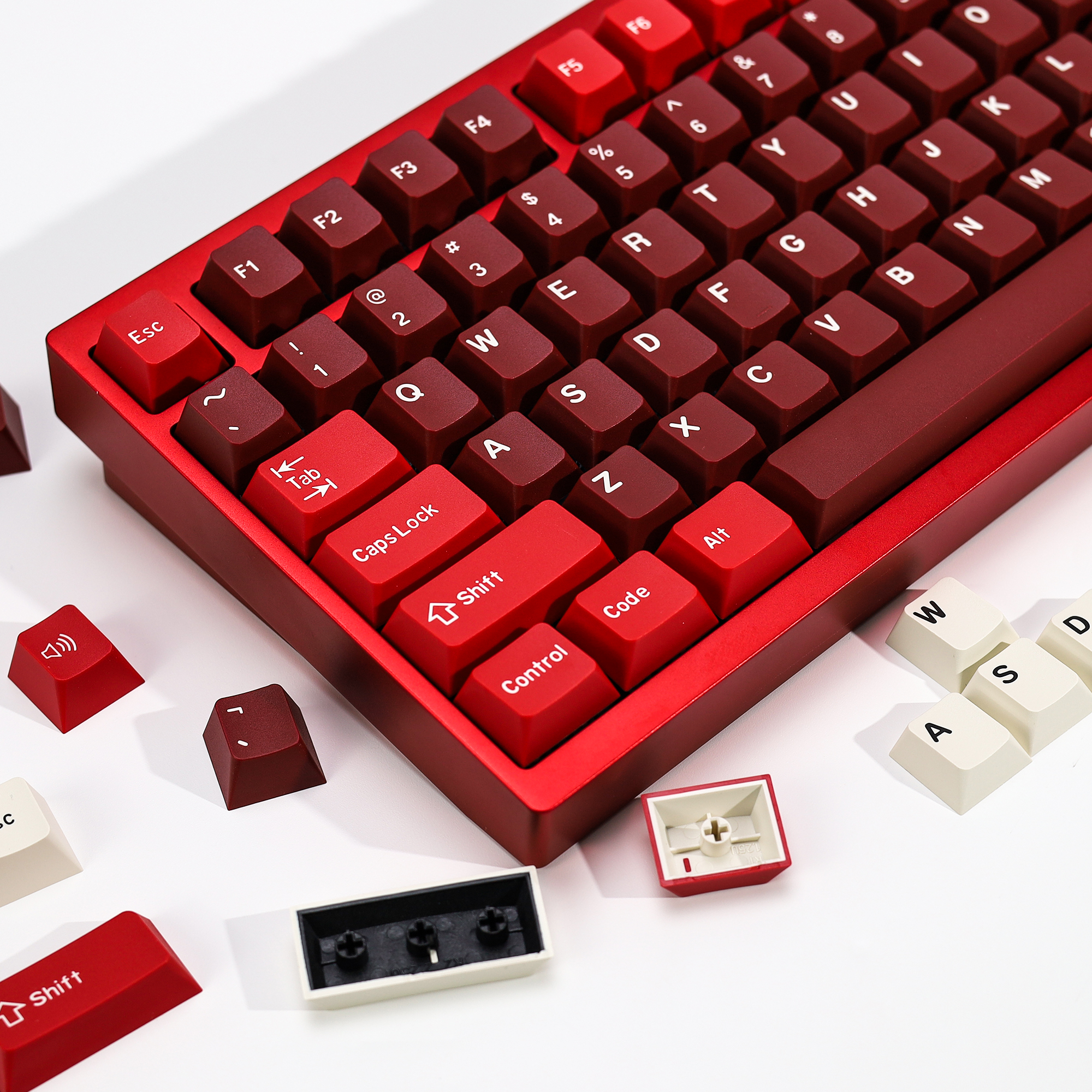 KBDiy GMK Jamon Keycap Red Ret - Gaming Keyboard Typewriter ulasan dan harga
