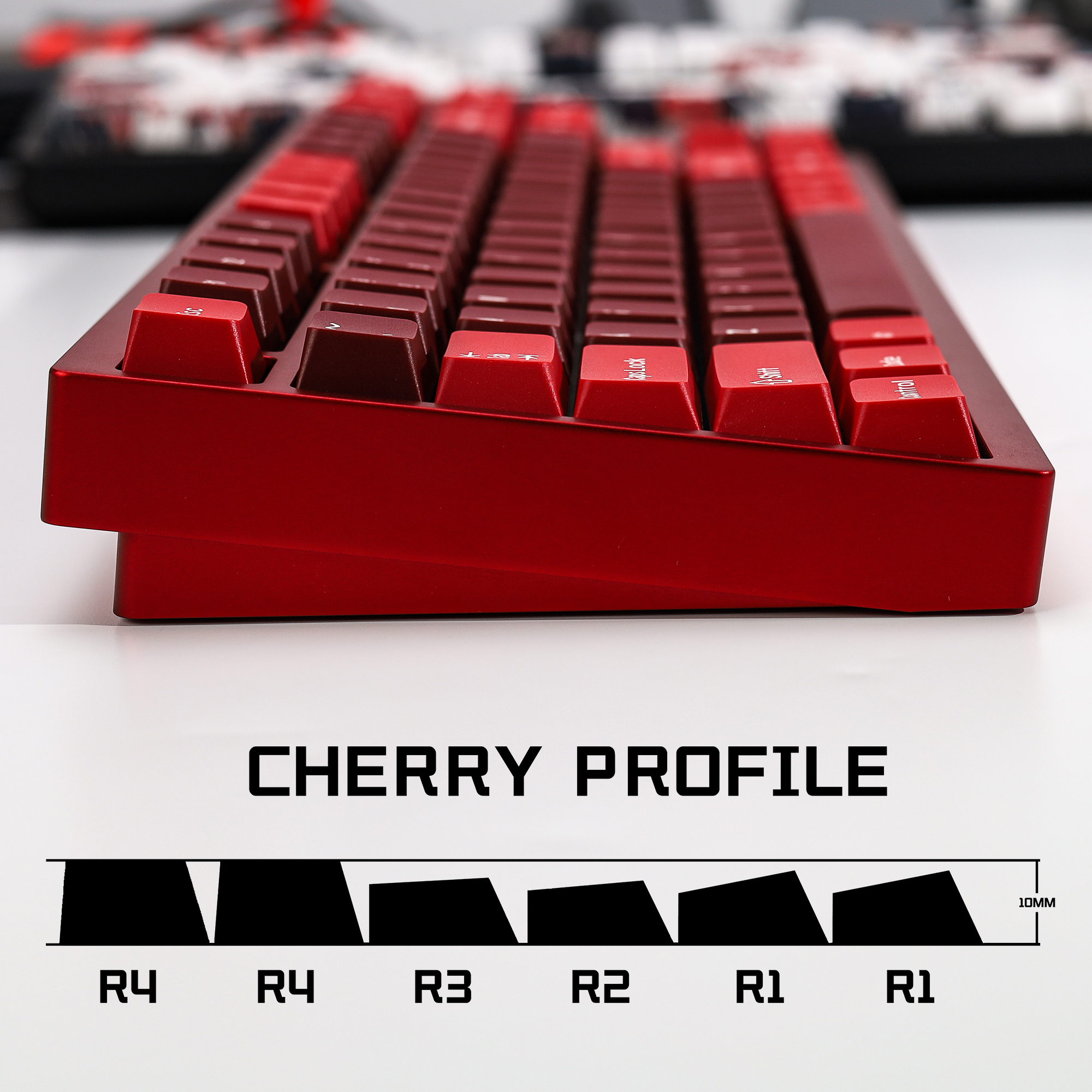 KBDiy GMK Jamon Keycap Red Ret - Gaming Keyboard Typewriter ulasan dan harga