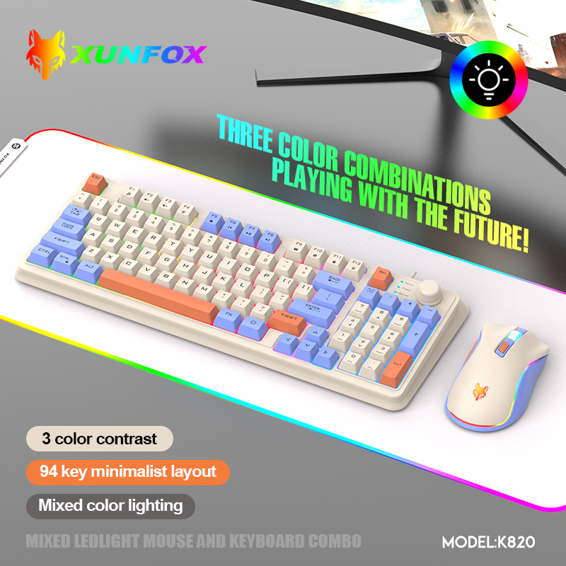 K820 USB Wired Game Keyboard M - Gaming Keyboard And Mouse Combo Wireless ulasan dan harga