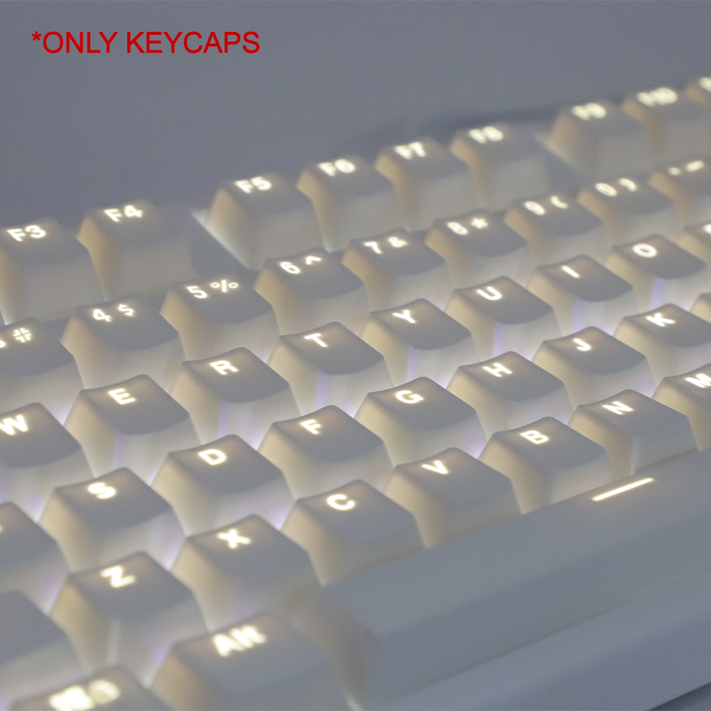 108 Keys White Keycaps ABS OEM - Gaming Keyboard Corsair ulasan dan harga