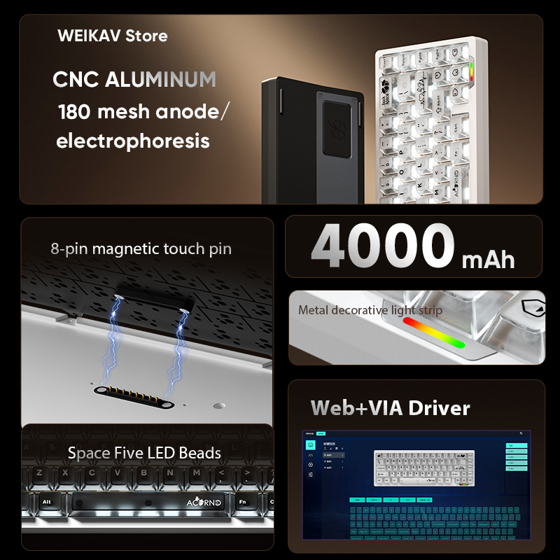 WEIKAV Lucky65 V3 Lucky65V3 Wi - Gaming Keyboard Extension ulasan dan harga