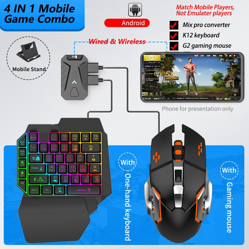 Mobile Games Converter Gaming  - Gaming Keyboard Mobile ulasan dan harga