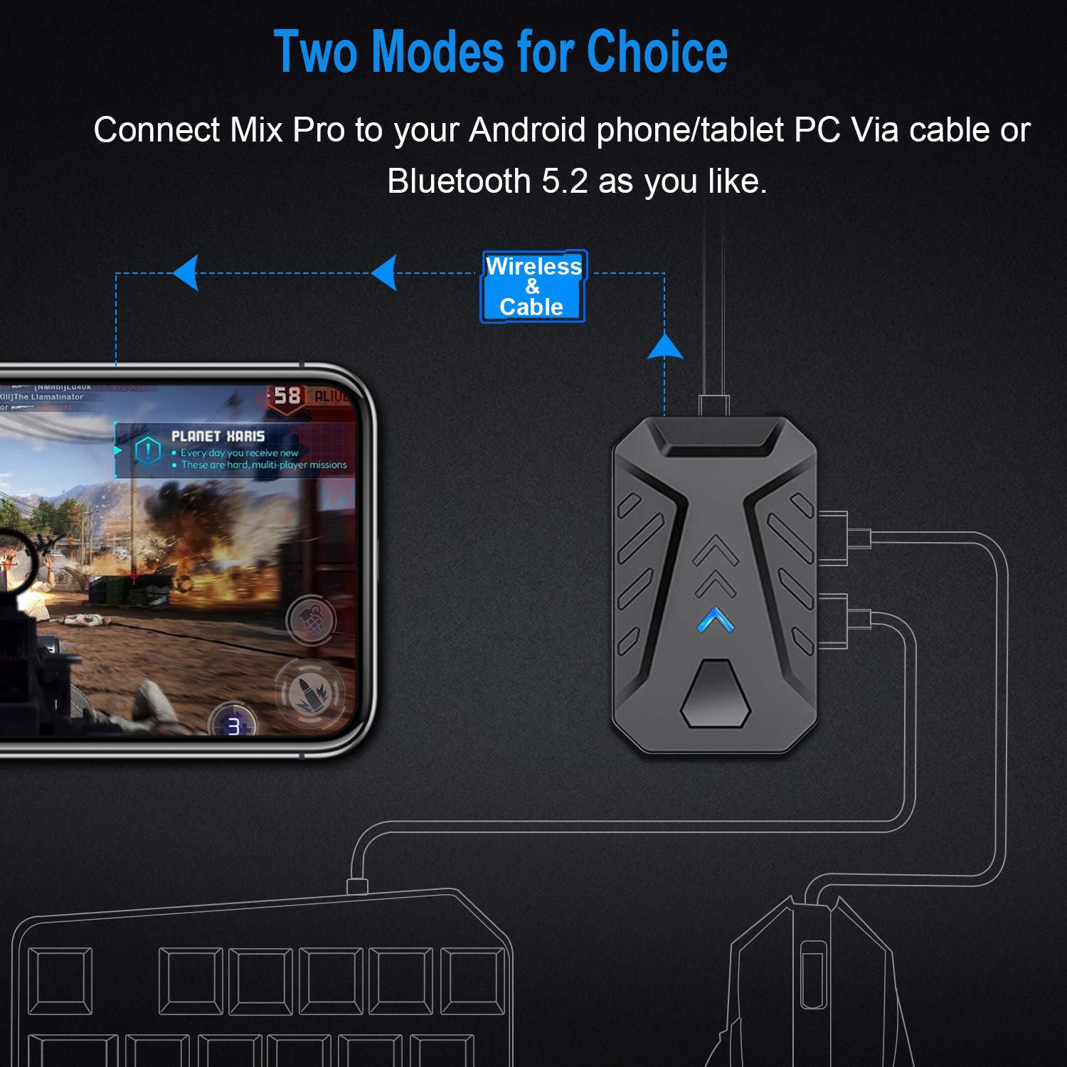 Mobile Games Converter Gaming  - Gaming Keyboard Mobile ulasan dan harga