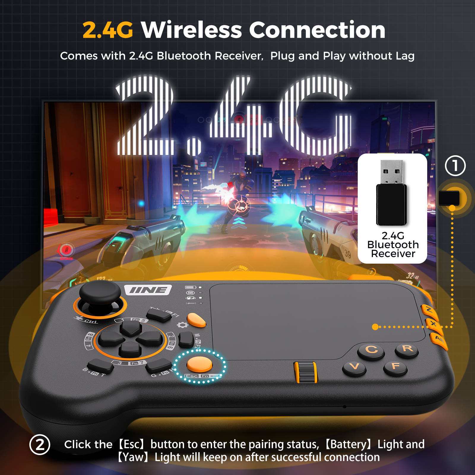 IINE Ungrade Wireless Mouse-Pa - Gaming Keyboard Extension ulasan dan harga