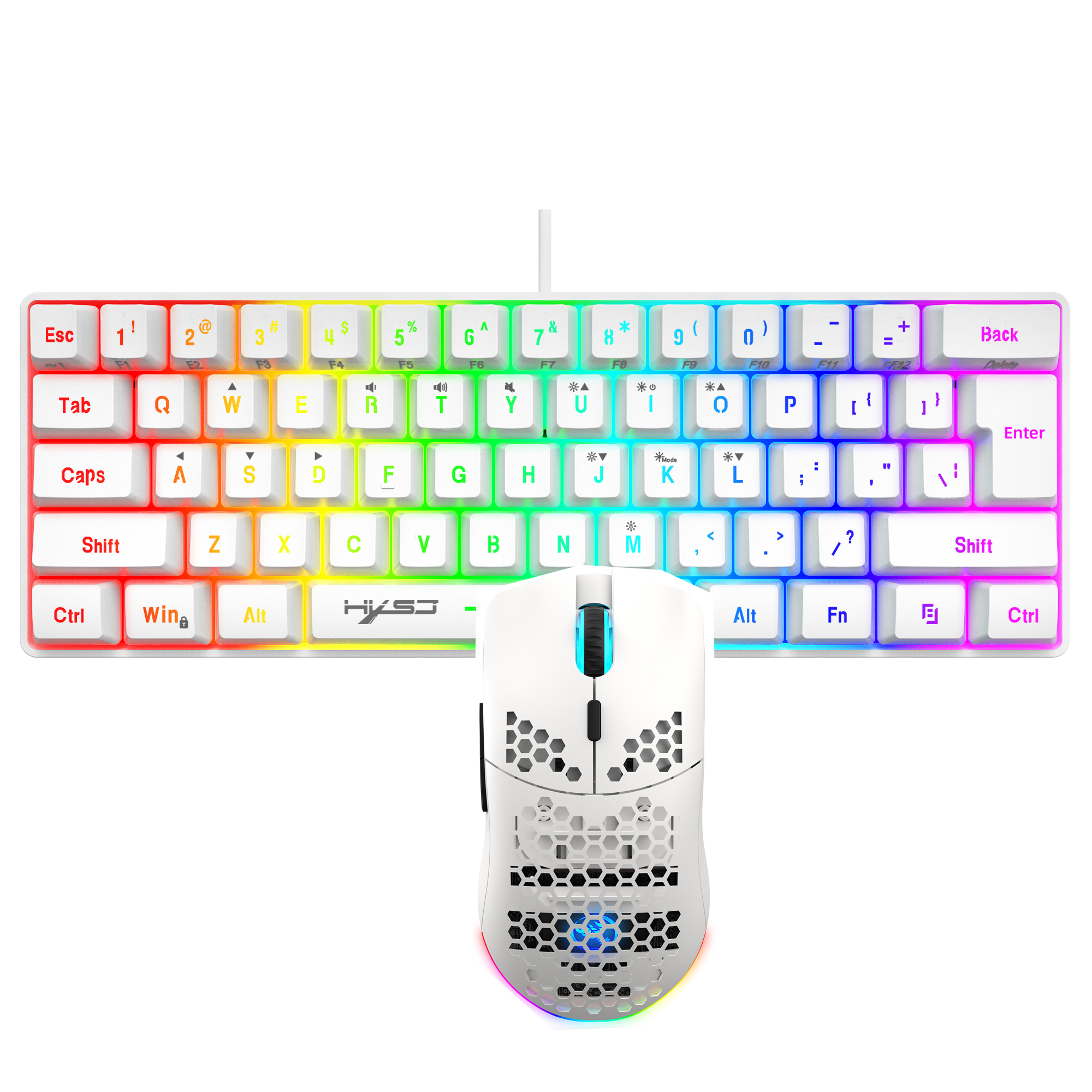 Hot sale 60% mini portable gam - Gaming Keyboard And Mouse Combo Wireless ulasan dan harga