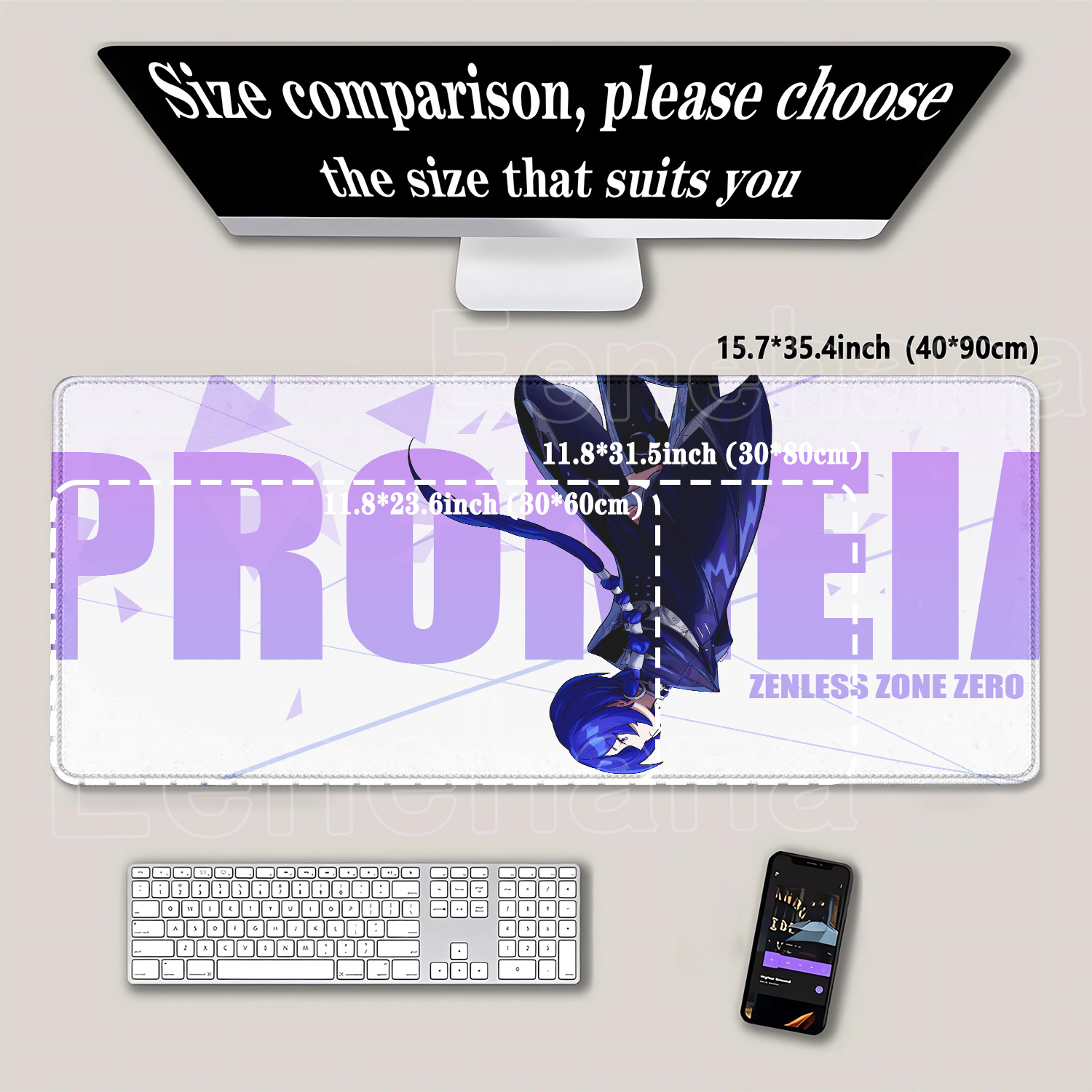 Anime Girl Promeia Mouse Pad Z - Gaming Keyboard Typewriter ulasan dan harga